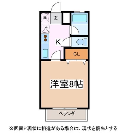 ヴィレッヂサンの物件間取画像